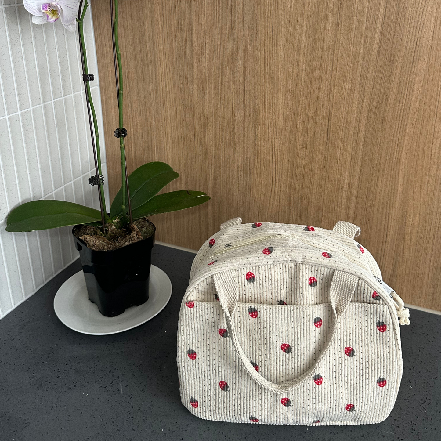 pattern lunch bag